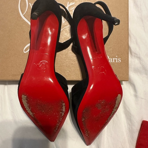 Christian Loubboutin Suede slingbacks - Picture 3 of 5